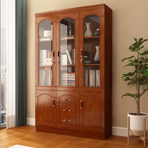 Office filing cabinet bookcase with drawer lock office cabinet wooden with glass hanging pole bookcase bag installation