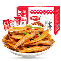 Wonderful small fish larvae Hunan specialty spicy qq dried small fish ready-to-eat mountain pepper hairy fish casual snacks small packaging