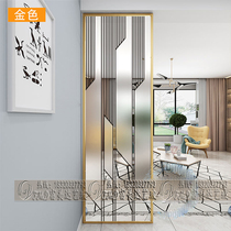 Living room household art glass screen Partition wall Translucent decoration Light luxury entrance custom simple and modern
