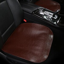 First layer buffalo leather car seat cushion no backrest three-piece leather butt pad single piece square cushion four seasons universal seat cushion