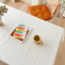 Man Yue family French lace white tablecloth ins style coffee table rectangular high grade makeup table dessert table cloth
