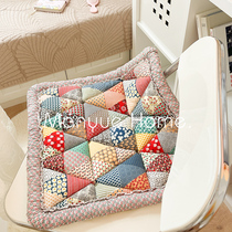 Cranberry Home All Cotton Pure Cotton Thickened Autumn Winter Steamed Buns Cushion Student Seat Cushion Office Non-slip Bench Cushion