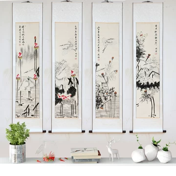 手绘梅兰竹菊四条屏-手绘梅兰竹菊四条屏促销价格、手绘梅兰竹菊四条屏