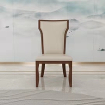 Hotel chair hotel solid wood dining chair box soft box chair hotel club table and chair dining room chair Chinese dining chair