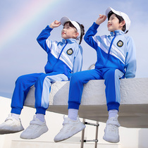 Primary and middle school sports uniforms chun qiu kuan kindergarten yuan fu three sets of children first-year long sleeve class uniform suit