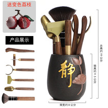 Tea ceremony 6 gentleman tea tea tool set ebony tea knife tea clip equipment six gentlemen tea set accessories