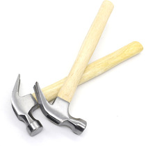 Site woodworking construction hammer sheep horn hammer hammer Household hammer nail hammer Wooden handle wrapped iron