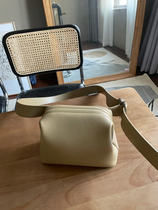 Korean niche designer Lin Xiuxiang with the same OSOI steamed bun bag cowhide clip bag messenger bag waist bag shoulder bag