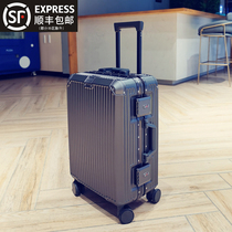 Luggage mute universal wheel password trolley case men 20 inch 24 female 26 aluminum frame large capacity travel box 22
