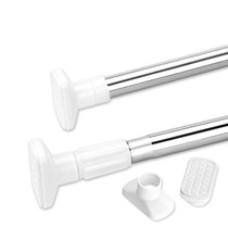 Clothing Rod wall hanging rod telescopic rod fixed accessories adhesive hook enlarged base House hanging shower curtain clothes hanging fixer