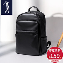 GOLF backpack mens shoulder bag fashion trend mens leather bag computer bag student school bag casual simple travel bag