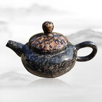 Natural plum Jade teapot tea set raw stone teapot jade pot