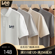  Lee Ddeep joint 2021 summer short-sleeved t-shirt mens Japanese trend polo shirt trend brand mens Harajuku style