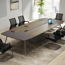 Desk simple modern long table table 6 people conference room table 8 people office desk and chair combination small conference table