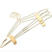 Nordic ins pants rack pants clip Household incognito clothing store with gold hanger telescopic multi-function hanger skirt clip