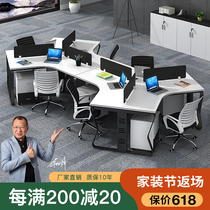 Crown Desk Chair Composition 3 6 People Position Brief Modern Screen Holder Staff Office Work Desk Staff Furniture