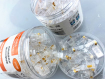 Non-shielded Super Five Class Six Network Crystal Head RJ45 Network Connector 1100 trillion Network Crystal Head Copper