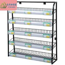 Supermarket Chewing Gum Cabinet Collection Silver Terrace Small Shelving Convenience Store Collection Desk Front Snacks Show Shelf can be hoisted to floor