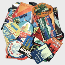 56 Globetrotting vintage International Suitcase Stickers Personalized laptop Graffiti Suitcase Stickers