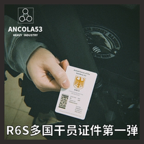 53]R6 Rainbow No. 6 Siege game around the original cadre certificate entertainment machine gun brother cso props