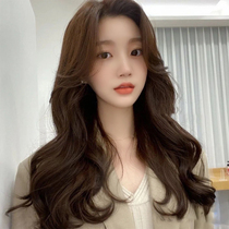 Wig womens long hair Big Wave full head cover type natural round face without bangs 2021 fashion new curly hair