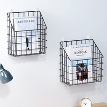 Wall bookshelf non-perforated wall hanging shelf bedside magazine storage toilet wall wall wall toilet wall type