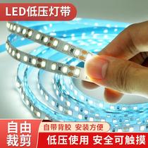 led light strip 12V low voltage patch self-adhesive adhesive 24V light slot linear counter no strobe home bright light bar