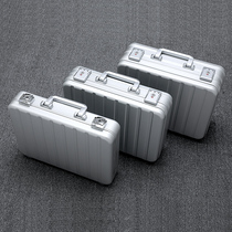 Aluminum alloy suitcase small suitcase official document luggage equipment tool box cash case file safe computer box