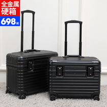 All-aluminum magnesium alloy trolley case photography metal luggage male boarding case travel female aircraft length chassis 21 inch 22