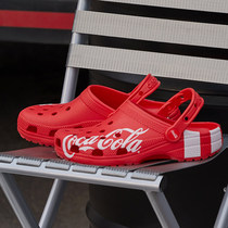 Crocs Card Loci Mens Shoes Women Shoes Summer New Coca-Cola Joint Sandals Outdoor Beach Shoes Cave Shoes