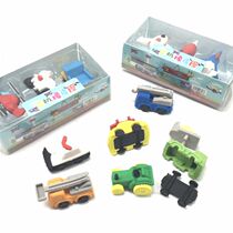 Creative transportation styling eraser cute car stationery toddler Prize Assembly disassembly eraser