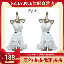 BLX Latin Dance Suit Splicing Harness jacket Gymnastics Suit Splicing Flow Susemi Dress Latin Practice with Latin Class Costume