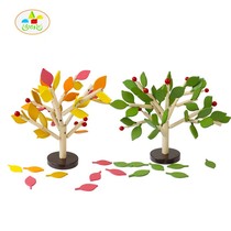 Wooden deciduous tree building tree puzzle childrens DIY handmade three-dimensional puzzle simulation tree toy
