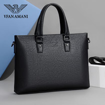 Vifang Amani Mens Bag Handbag Business Fashion Single Shoulder Bag Inclined Satchel Men Genuine Leather Briefcase Waterproof