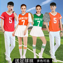 New student cheerleading performance suit Korean version of the adult group games football baby Lara exercise suit
