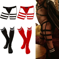 Harness Straps Underwear Men Sexy Bondage Lingerie Long Sock