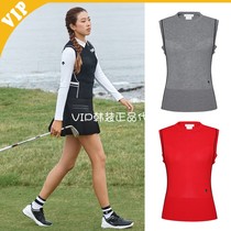 Korean DESCENTE Disant Golf Top Women 21 Autumn LOGO Fashion Pullover Knitted Vest