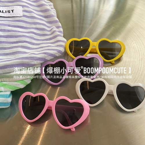 /Взрывной маленький милый/питомец с собаками с собаками летние солнцезащитные очки декоративные плюшевые белле медведь