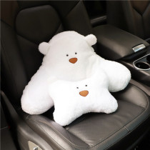 Car waist waist cushion car driver seat cute cartoon girl Car Seat Headrest neck pillow high-grade