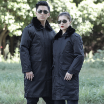 Winter Black Army Cotton Coat Warm Wear and wear for training security cotton quilted padded jacket Womens male Chango Special Soldiers Thickened