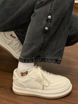 Huili Big Head shoes women autumn 2021 new spring and autumn Joker small white shoes summer bread shoes thick bottom steamed shoes shoes