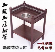 Mahjong machine coffee table mahjong table next to the corner of the thick smoke tank chess room teahouse special matching wooden tea rack