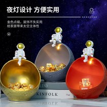 Creative Nordic porch key storage ornaments Cartoon Planet girl living room wine cabinet into the home desktop