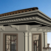 European Roman column mold house eaves line waist line villa balcony exterior wall line building template factory outlet