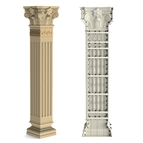 European square column Roman column mold cement corner side pillar building template villa gate Chinese square column sub-mold