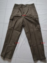 German Armys brand new currant inventory West Germany 90s Moleskin grey green long pants full cotton