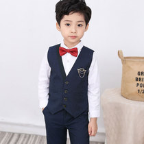 Boy dress suit British style boy model host Flower girl Foreign style childrens suit Mens small suit suit
