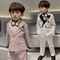 Boys suit Boys handsome Spring and Autumn model catwalk host suit childrens suit mens suit