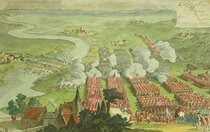 18th century copper prints 4 open hand coloring George II King George IIs Battle of the Battle of the Anglo-French War