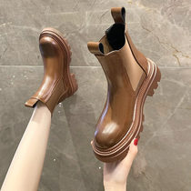Martin boots womens short boots 2021 autumn and winter new womens shoes thick soled British style boots
